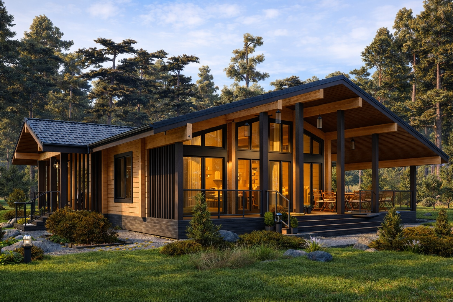 Одноэтажный дом «Озерск» | ЭкоТех