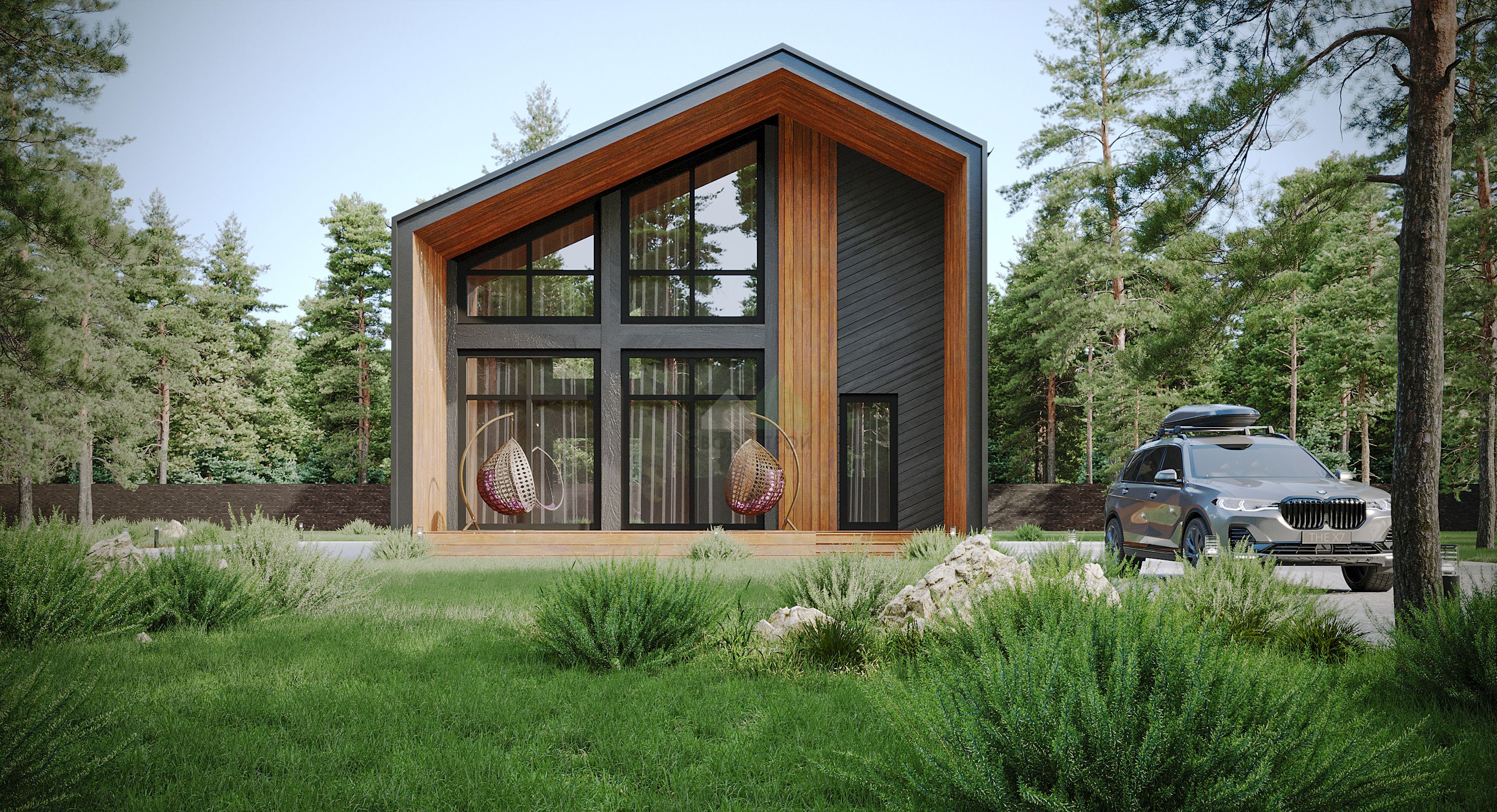 Каркасный дом С-196 КР «Фрэйм»