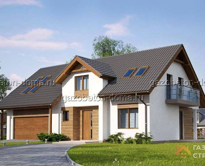 Дом из газобетона Проект ГБ-193