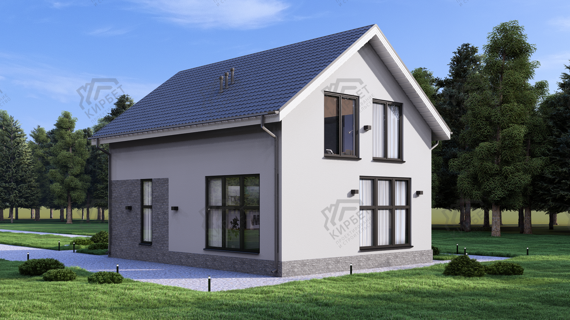 Проект дома из газоблоков 8х11 ГББ-140: цена 6079000 руб.