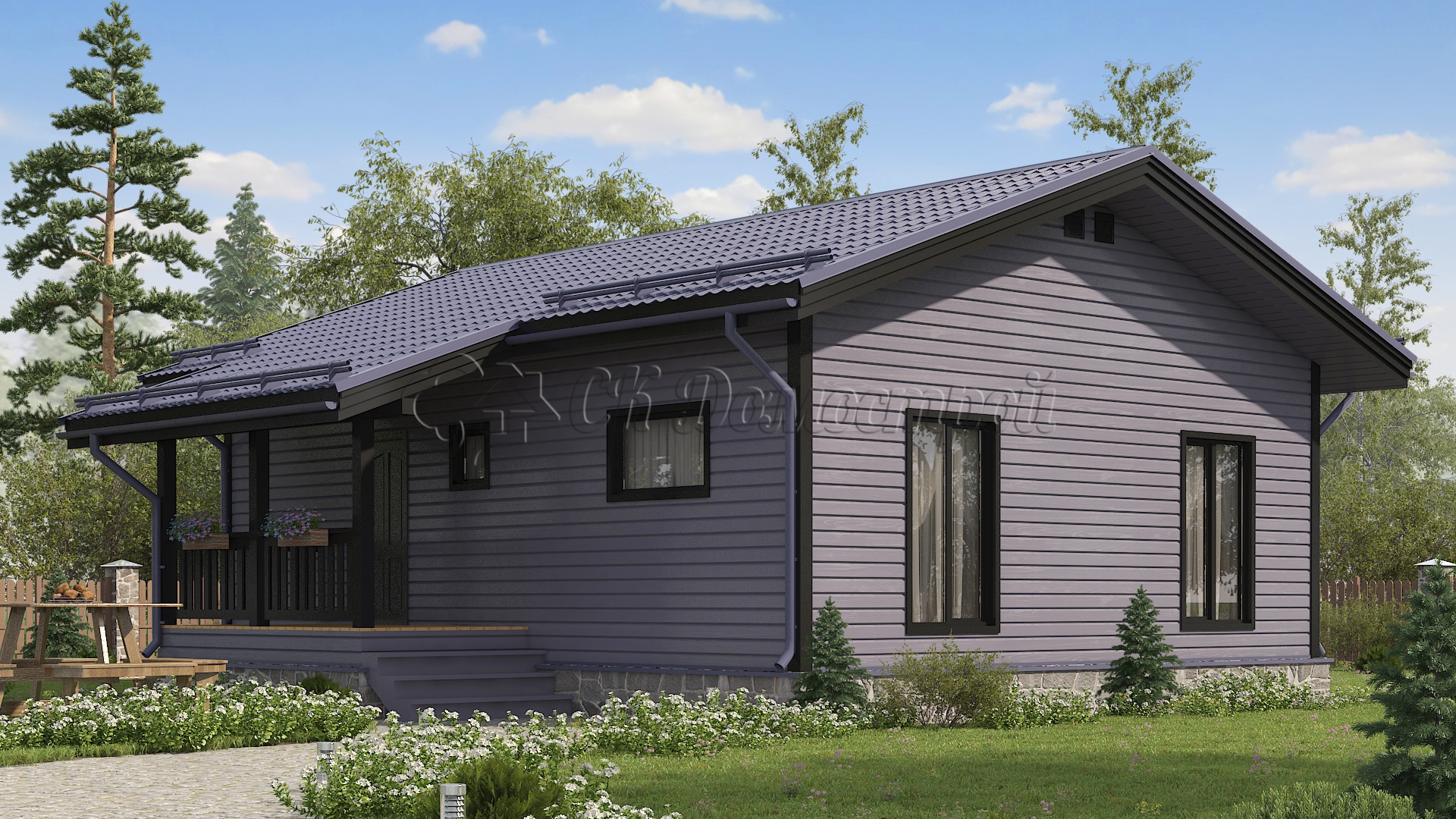 Дом «Константинов» 8х10 м