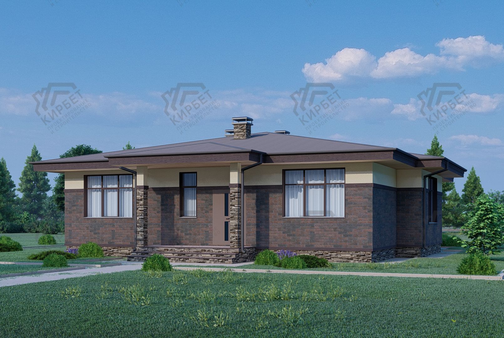 Проект дома из керамоблоков 16х15 ТКБ-174: цена 9855000 руб.