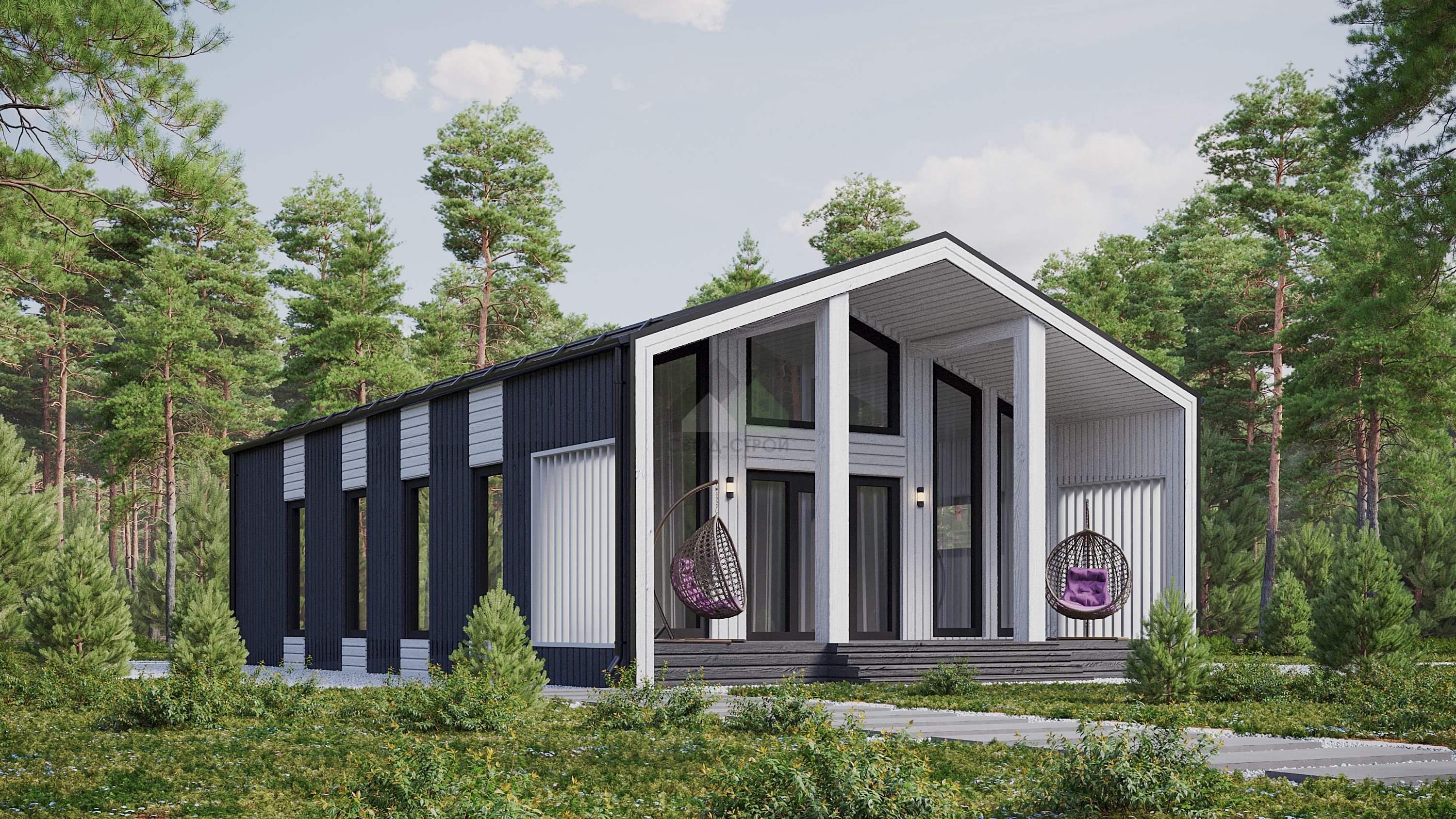 Каркасный дом С-111 КР «Хюгге»