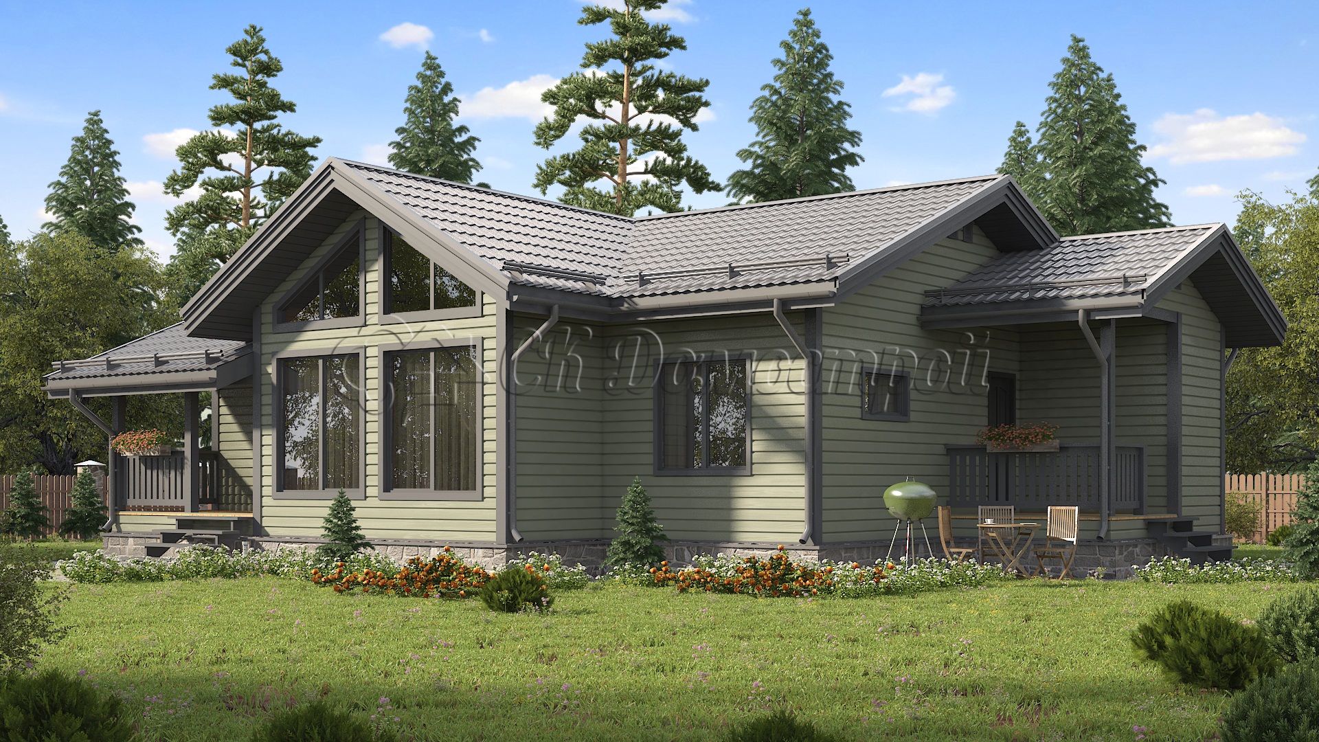 Дом «Воронин» 10х14,5 м