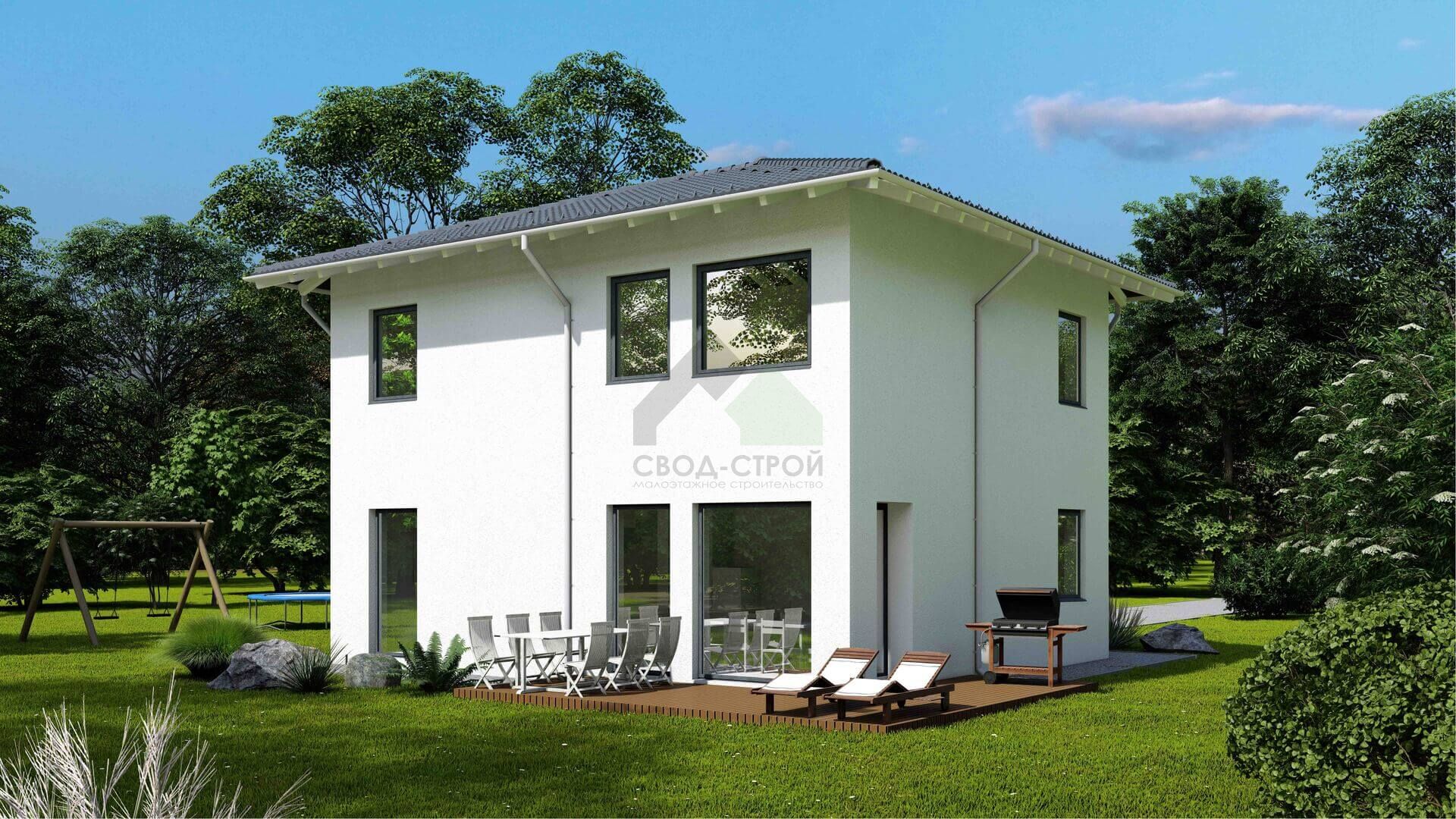 Дом из керамических блоков С-218 КЕ «Отдых»