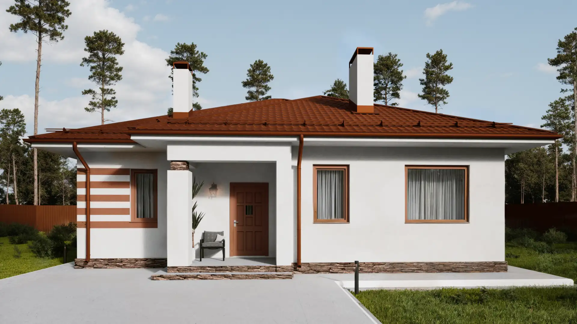 Дом по проекту «ЗС 454-19» - Золотое Сечение