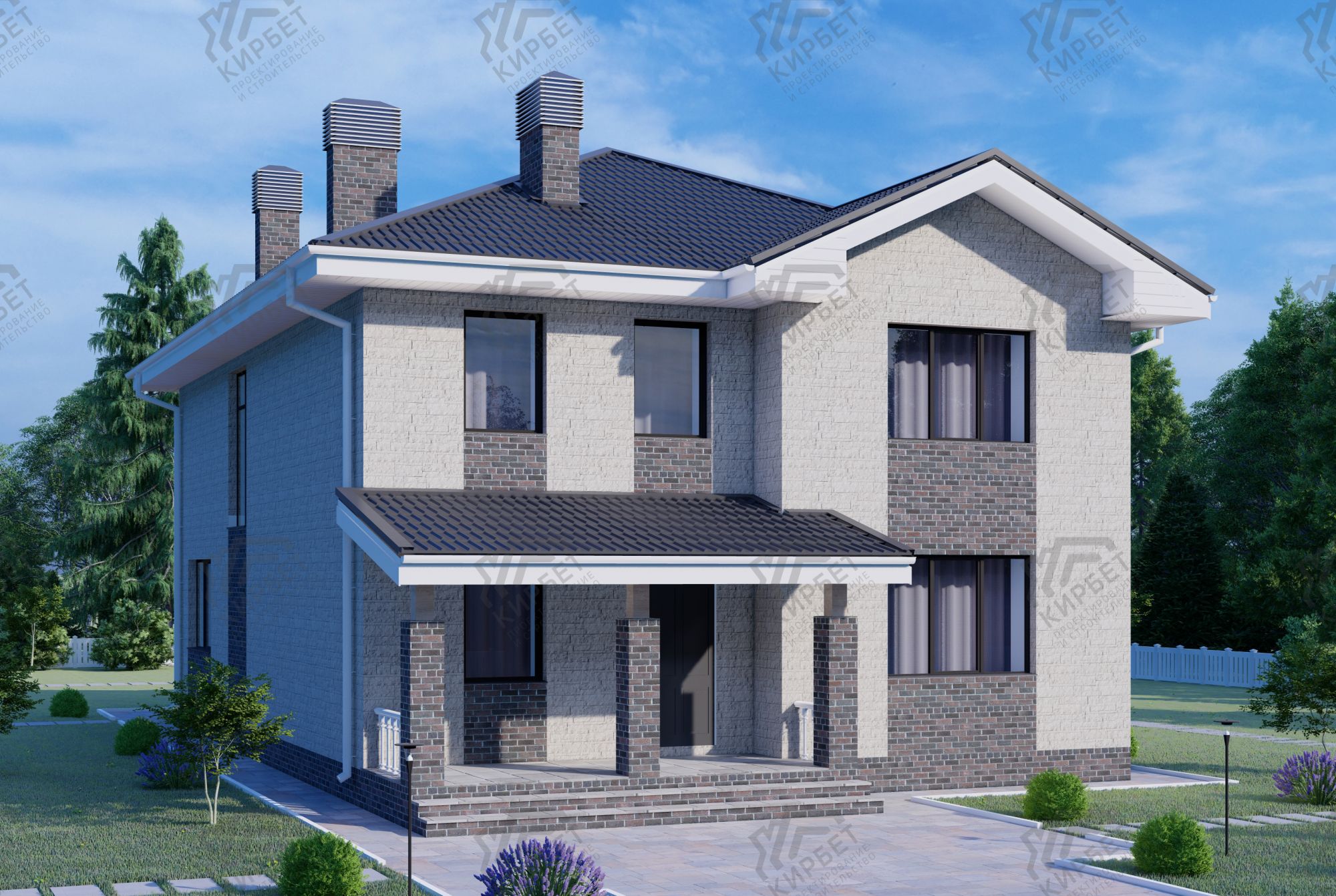 Проект дома из керамоблоков 12х18 ТКБ-265: цена 10254000 руб.