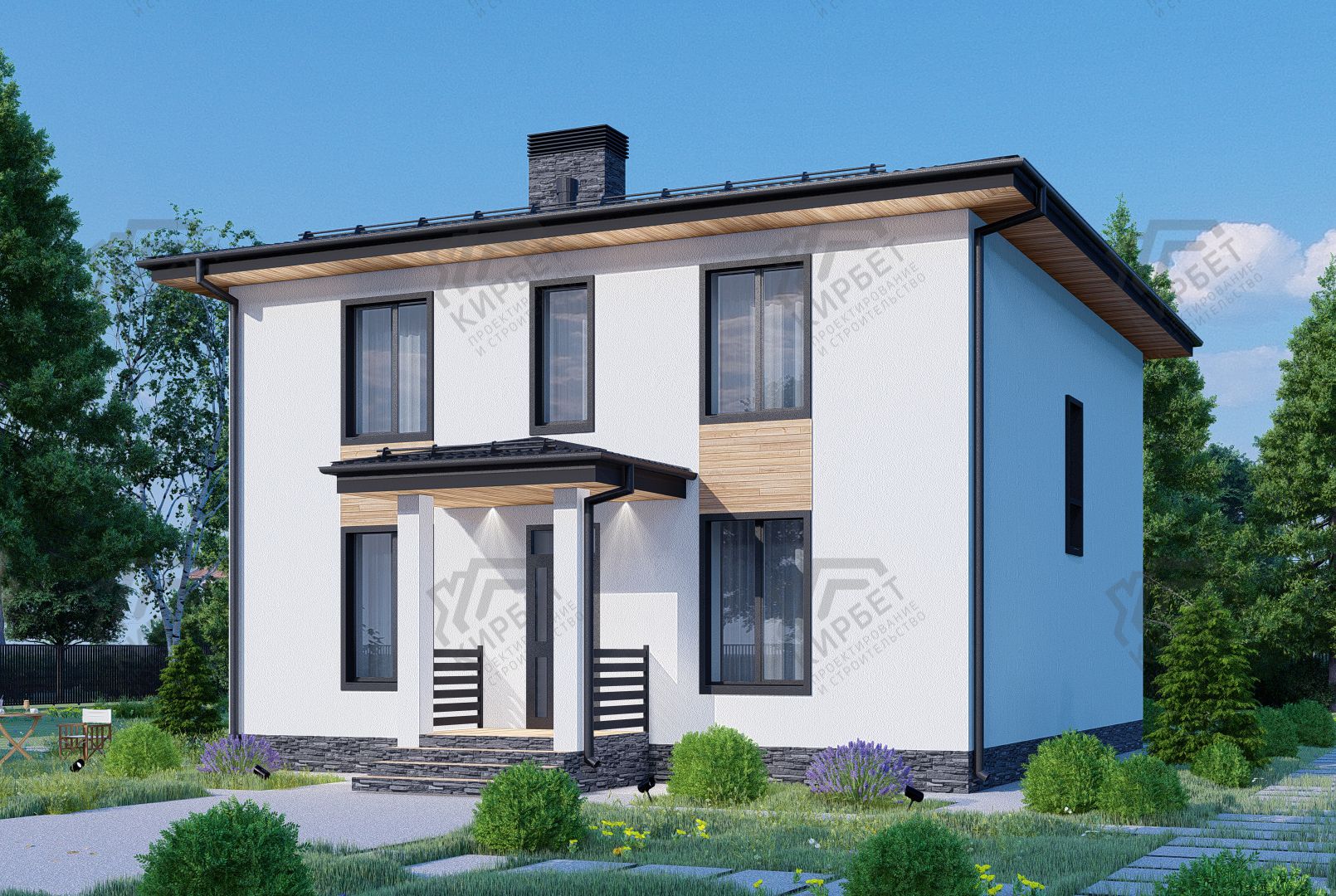 Проект дома из газоблоков 10х10 ГББ-169: цена 7643000 руб.