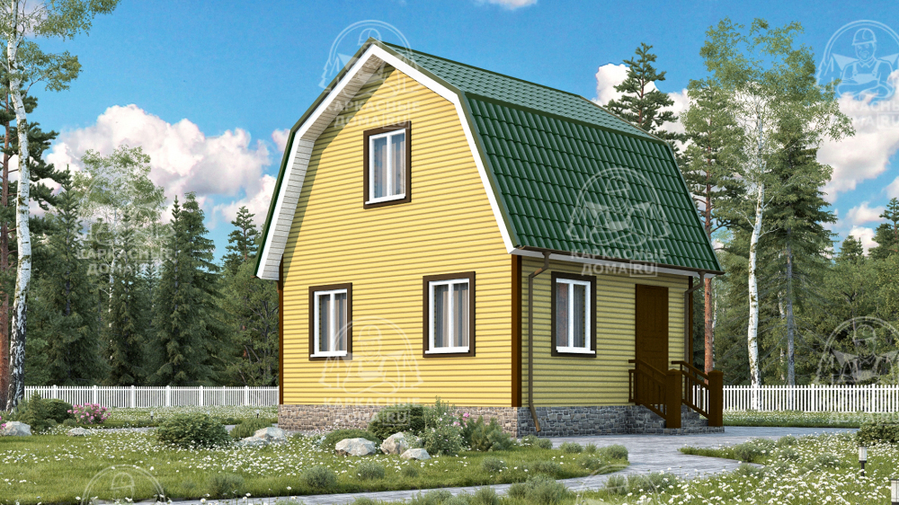 Каркасный дом 5x6 Проект "Гематит"