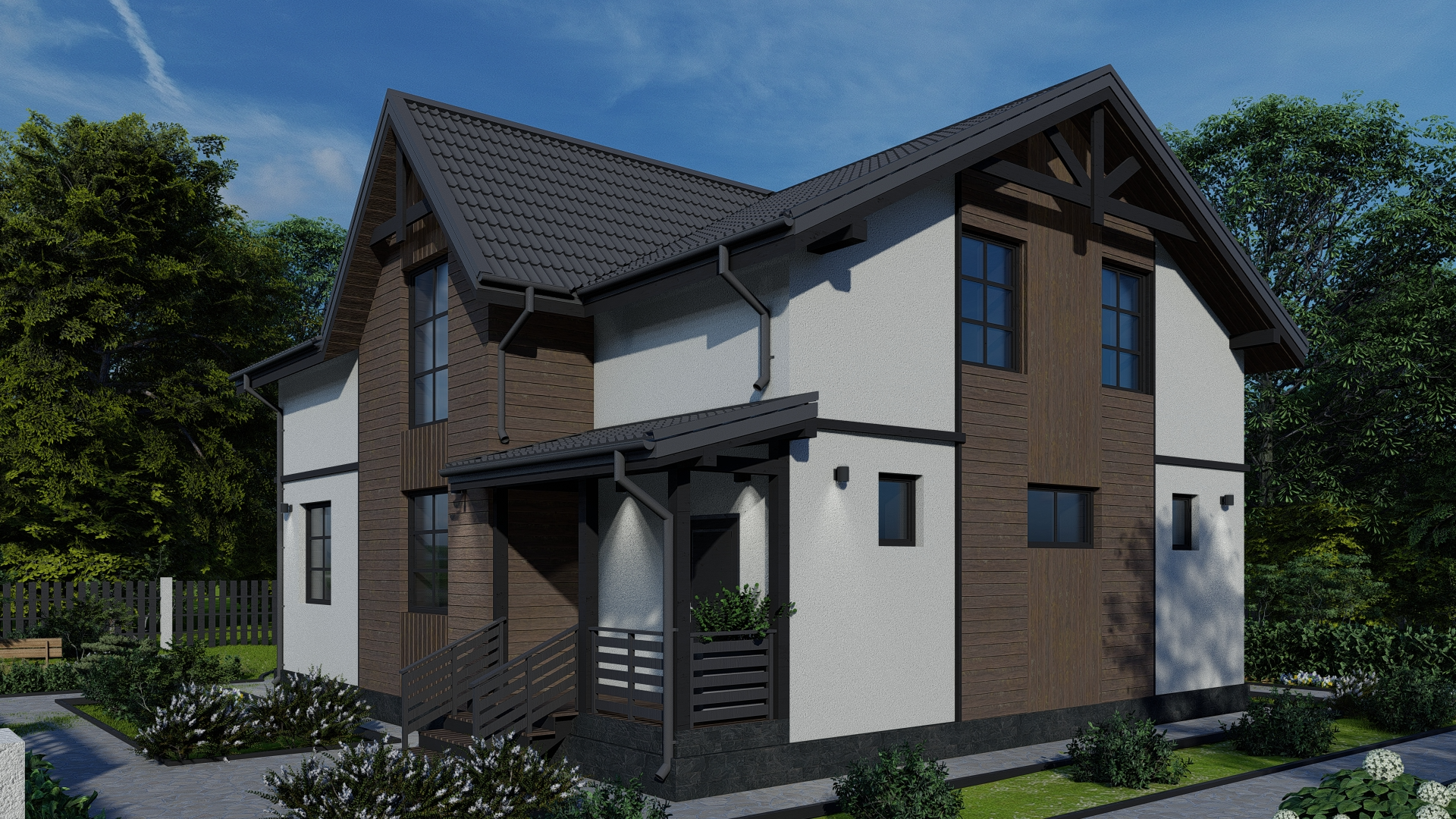 Дом по проекту «ЗС 99-14» - Золотое Сечение