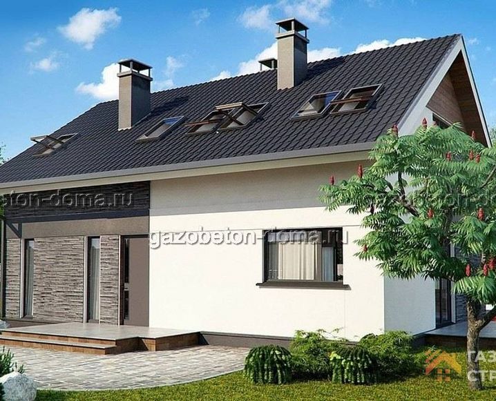Дом из газобетона Проект ГБ-188