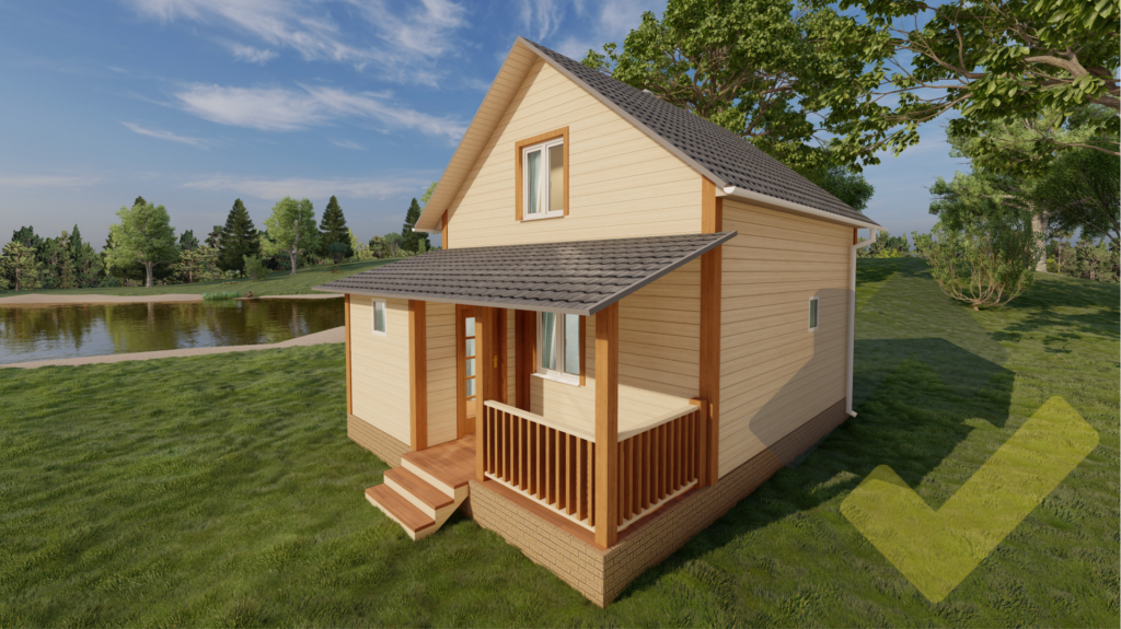 Строительство каркасной бани 8х6 "Алтай" под ключ