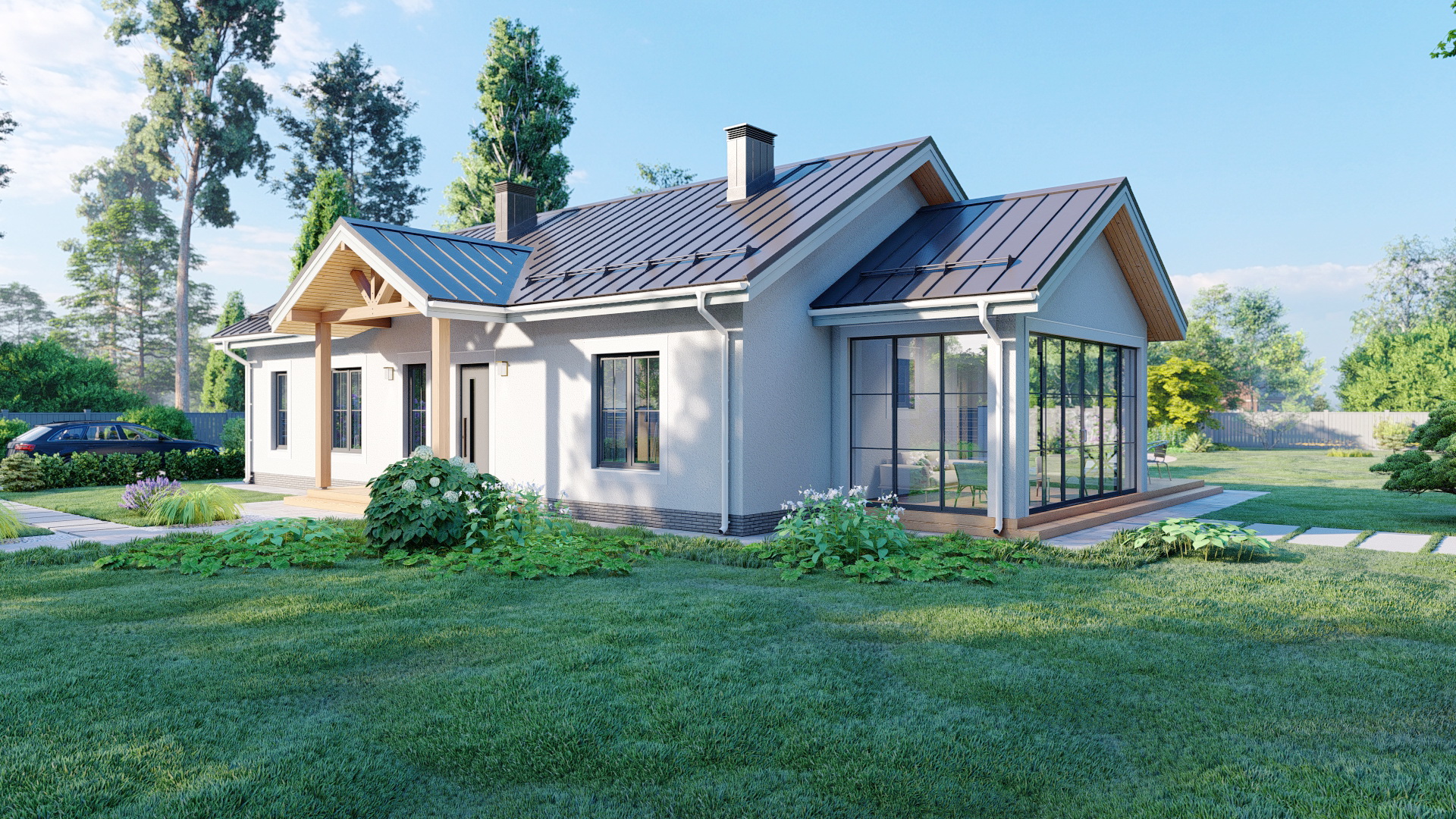 Дом из газобетона "Юкон-Смарт"