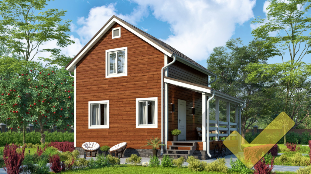 Строительство каркасного дома 6х6 "Балчуг-3" под ключ