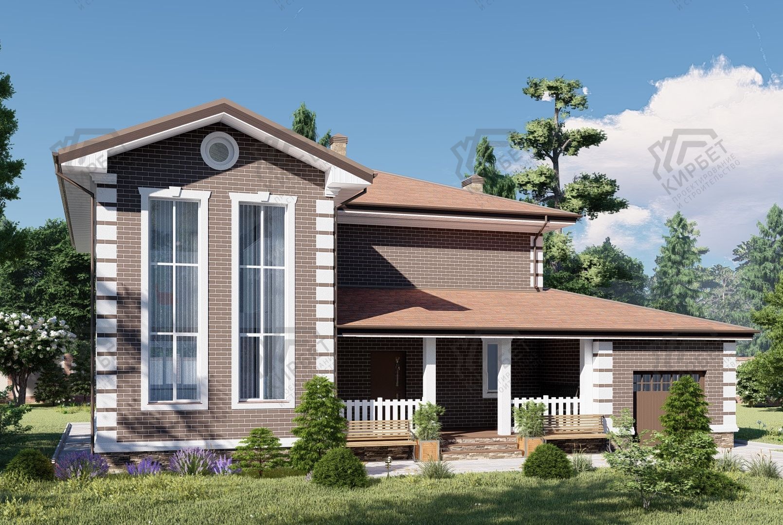 Проект дома из керамоблоков 17х14 ТКБ-277: цена 11130000 руб.