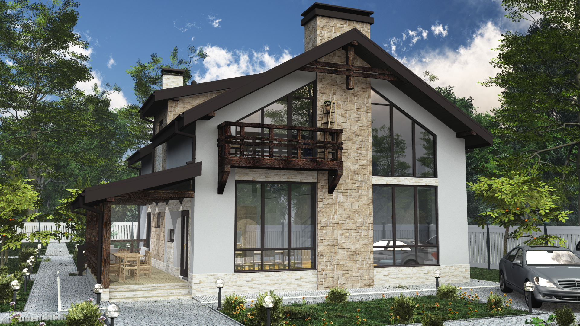 Дом по проекту «ЗС 104-22» - Золотое Сечение