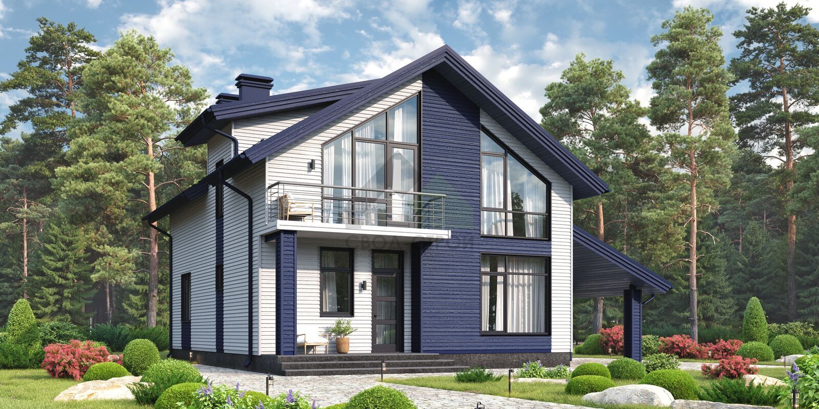 Дом из керамических блоков С-232 КЕ «Леон»