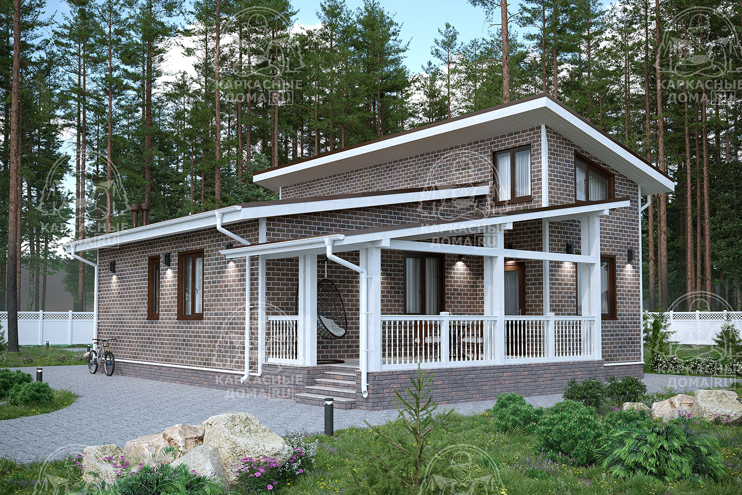 Каркасный дом 10x15 Проект "Аммолит"