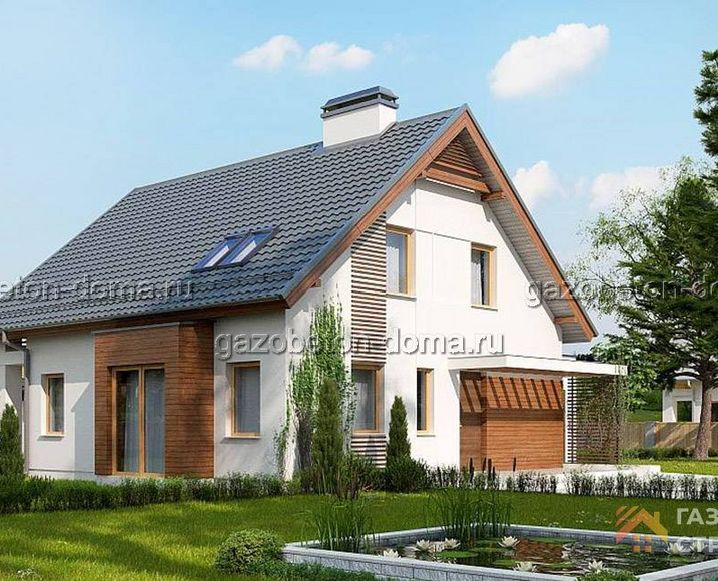 Дом из газобетона Проект ГБ-249