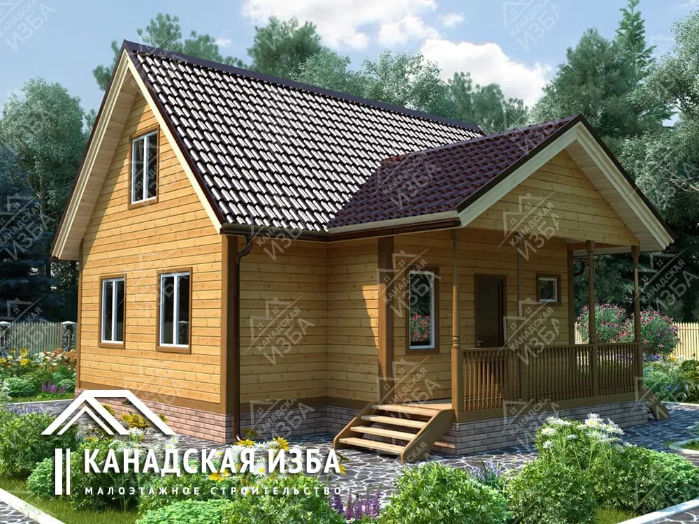 Дом из бруса 9х9 «Барон» Проект и цена строительства в Москве