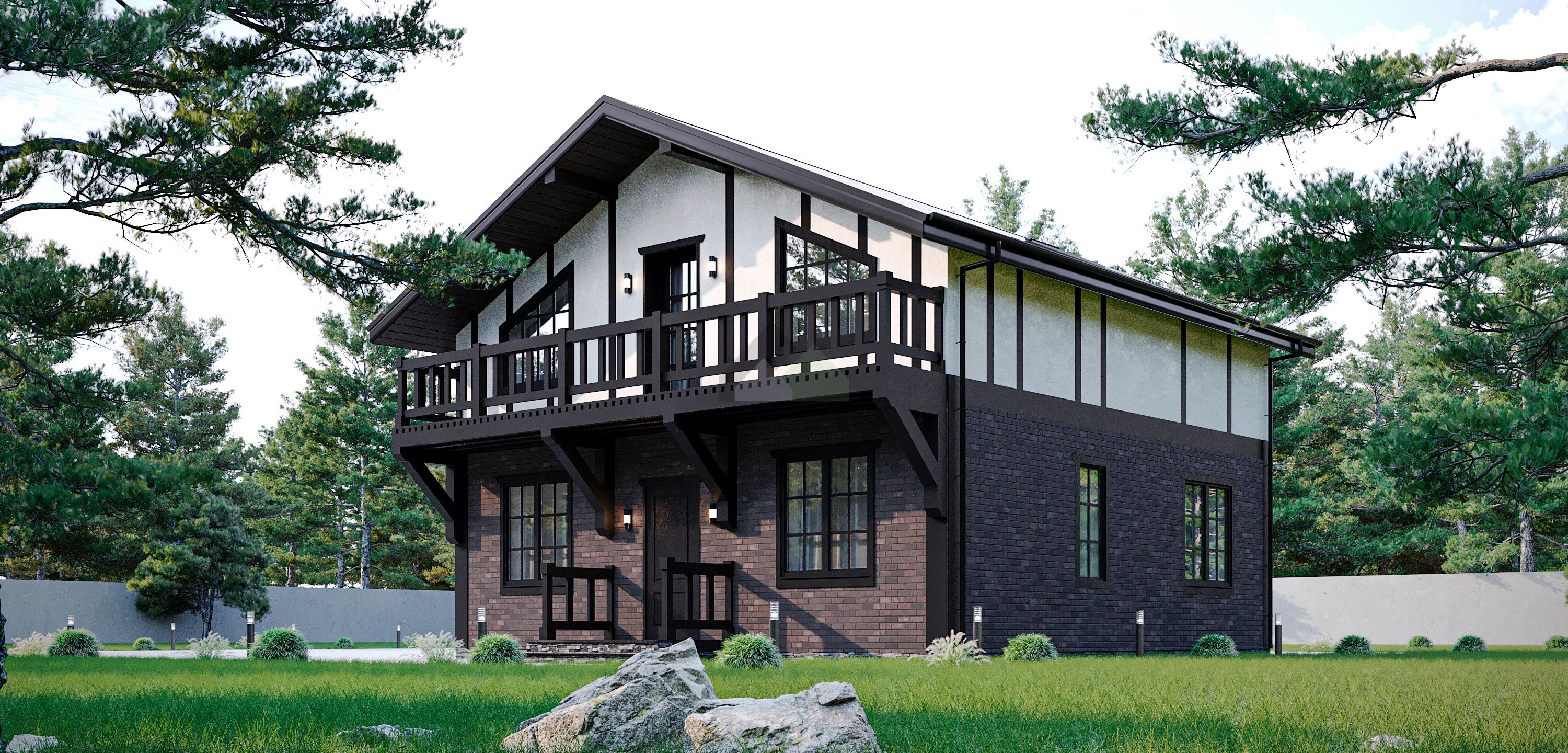 Каркасный дом С-212 КР «Белл»