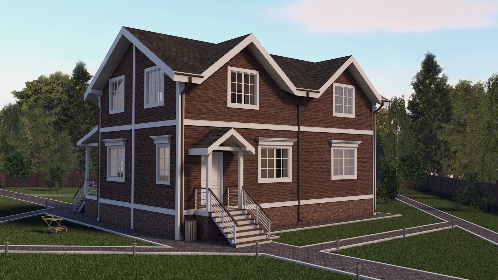 Дом по проекту «ЗС 40-16» - Золотое Сечение