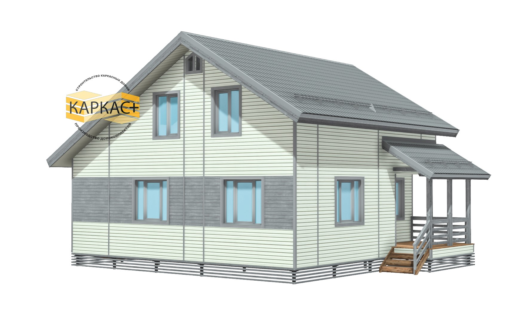 Проект каркасного дома КП-162