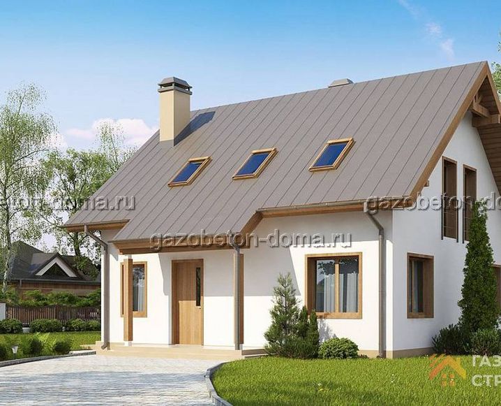 Дом из газобетона Проект ГБ-245