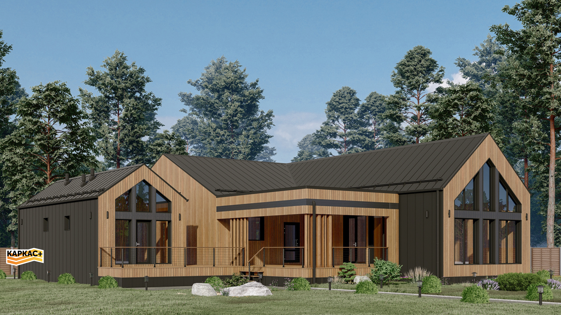 Проект каркасного дома КП-3838