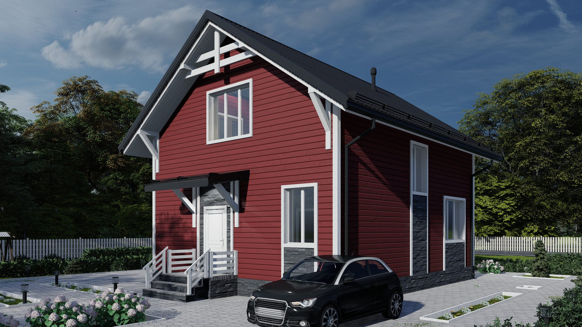 Дом по проекту «ЗС 32-16» - Золотое Сечение