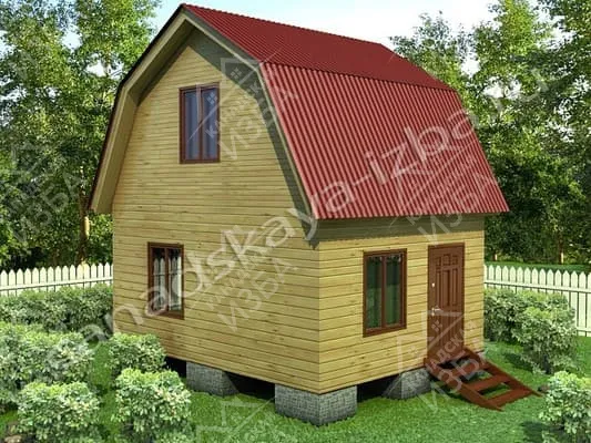 Каркасный дом 4х5 «Уют» Проект и цена строительства в Москве