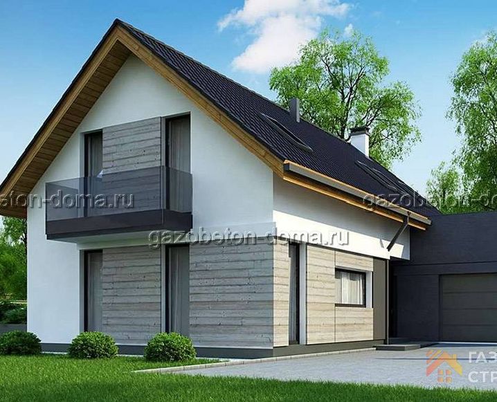 Дом из газобетона Проект ГБ-201