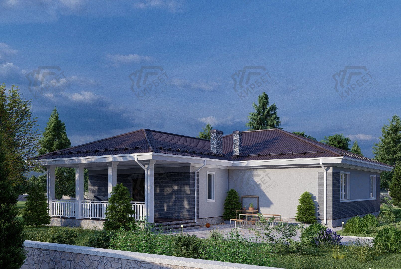 Проект дома из газоблоков 19х14 ГББ-192: цена 10497000 руб.