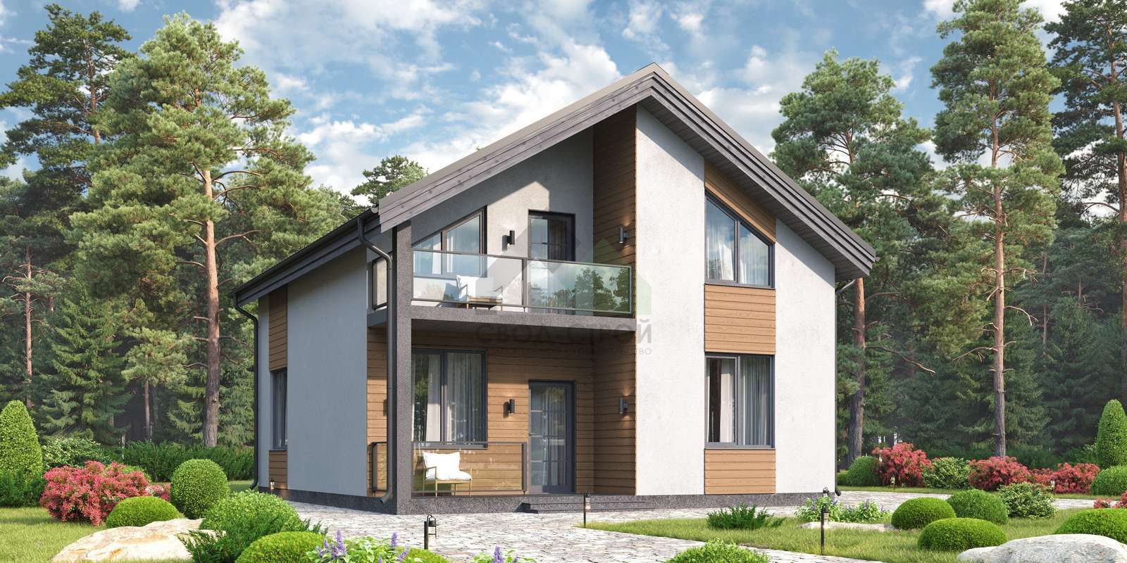 Каркасный дом С-195 КР «Краса»