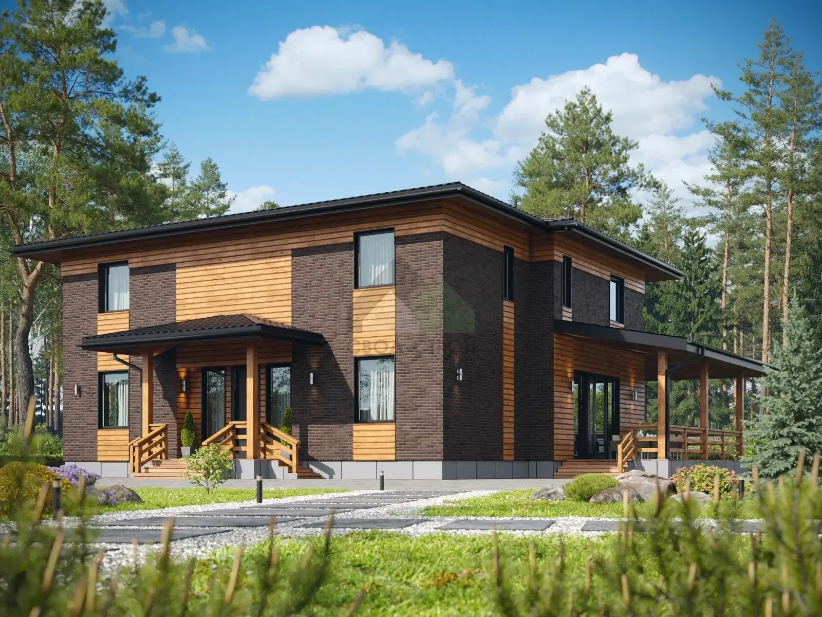 Дом из керамических блоков С-384 КЕ «Балу»