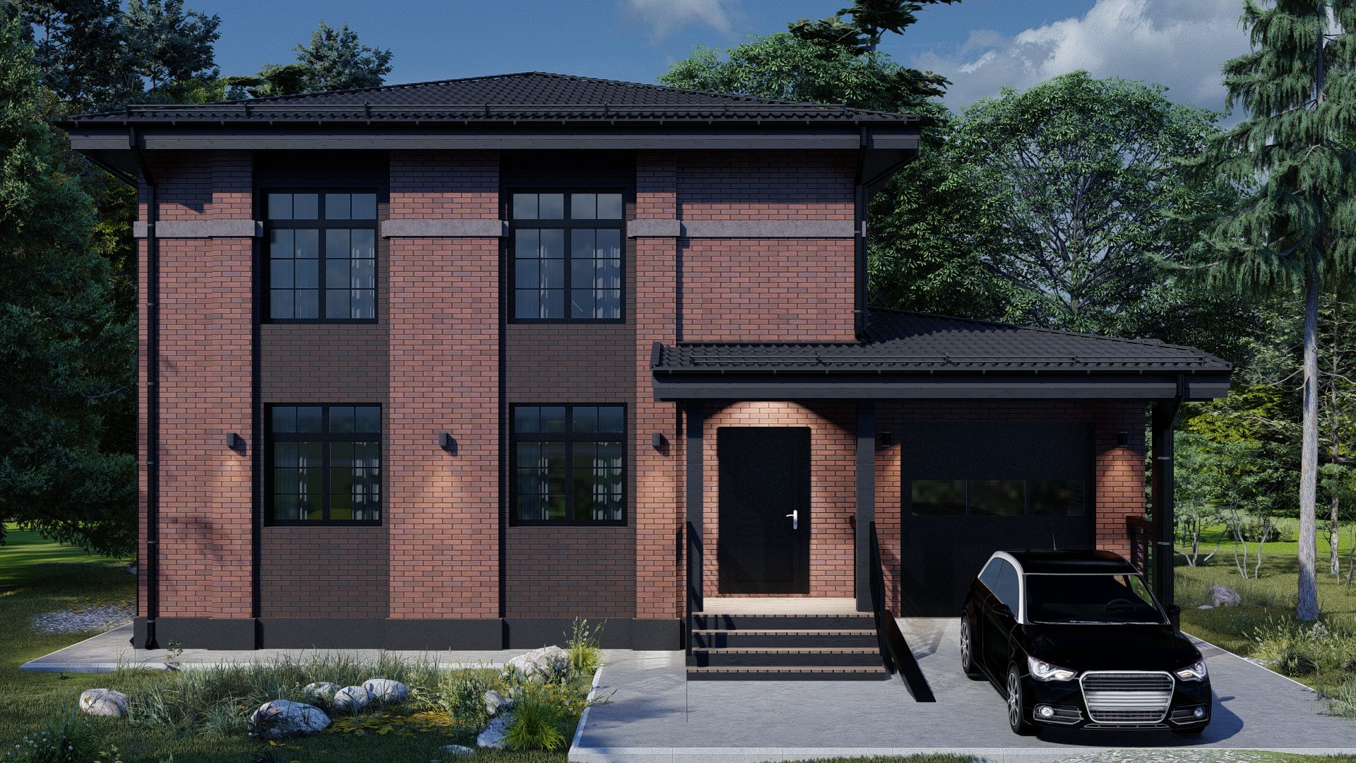 Дом по проекту «ЗС 6-16» - Золотое Сечение