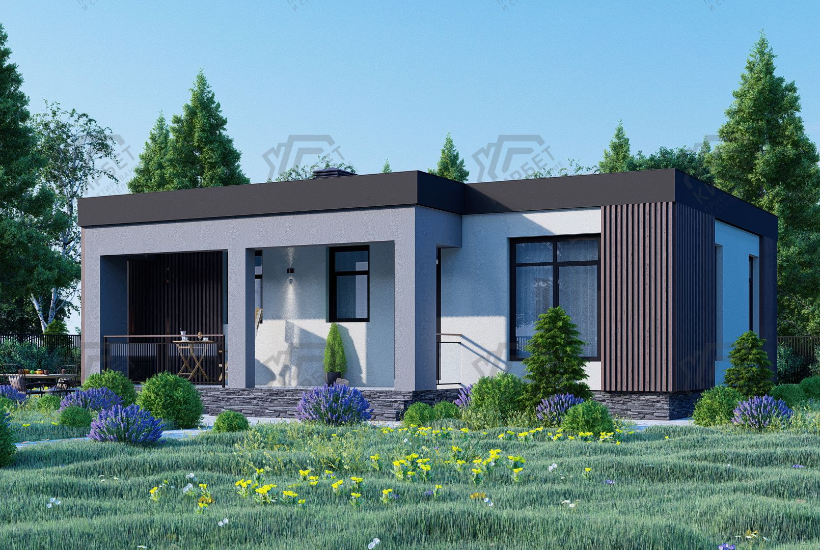 Проект дома из керамоблоков 12х10 ТКБ-86: цена 5834000 руб.