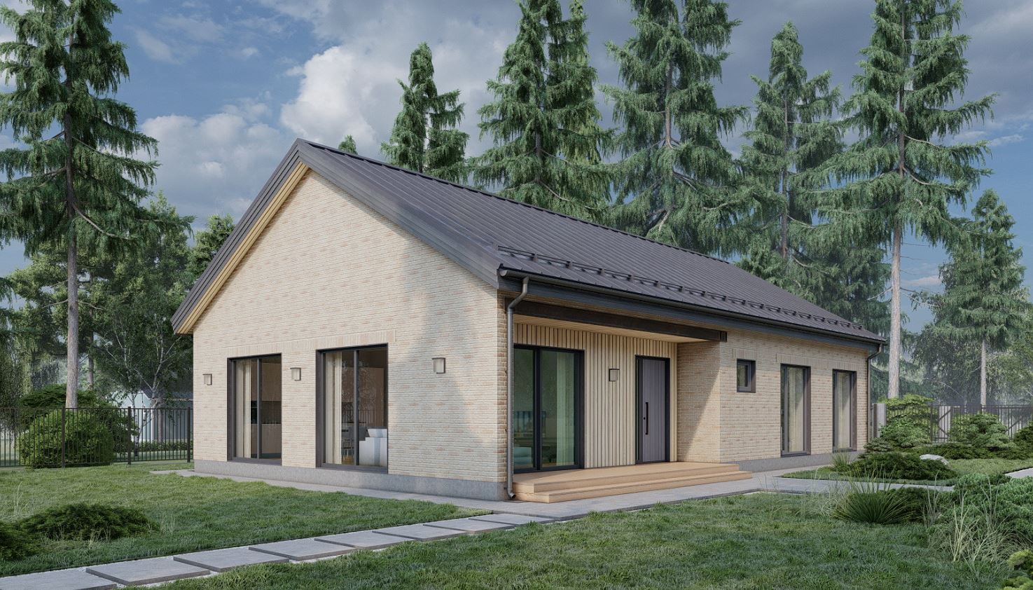 Дом из газобетона "Гордон-Лайт"