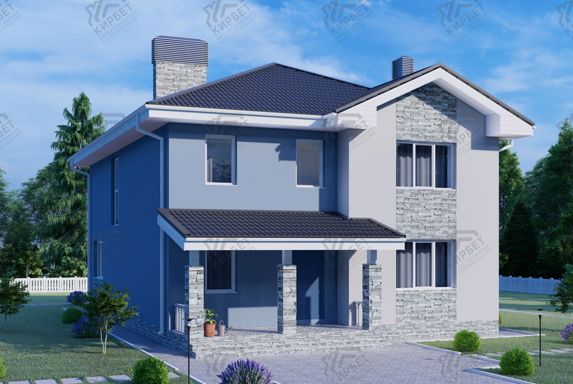 Проект дома из газоблоков 12х15 ГББ-239: цена 9881000 руб.