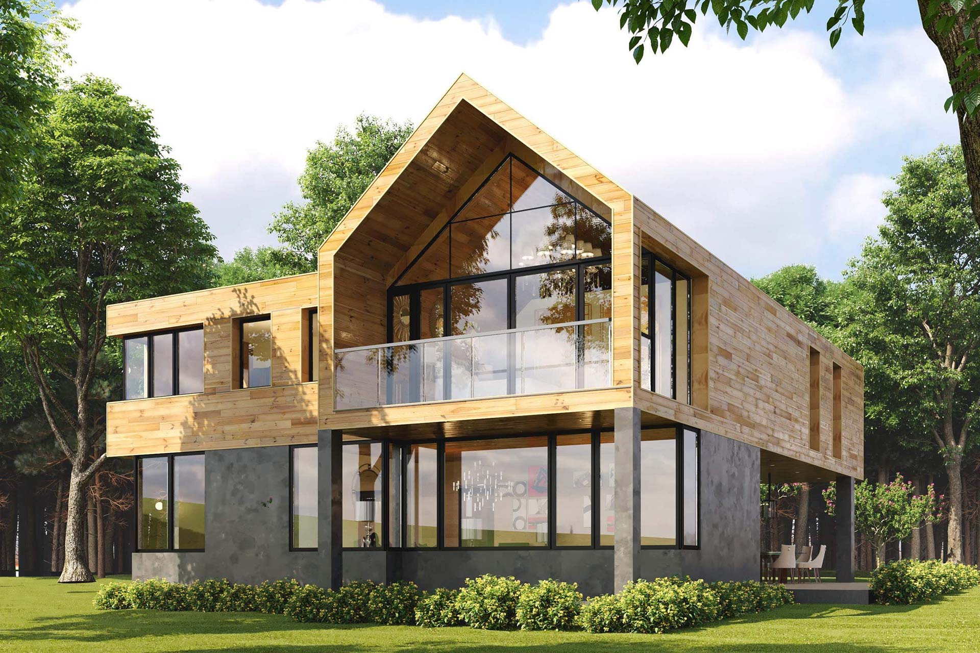 Дом в стиле барнхаус «Арлон»