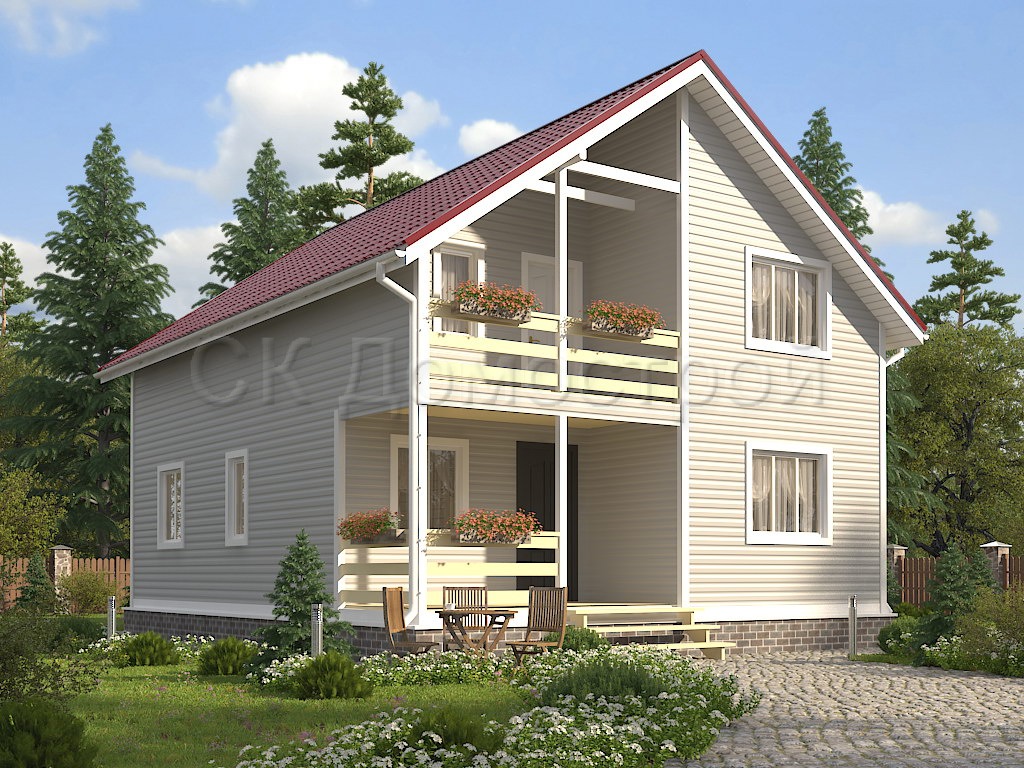 Дом «Агафонов» 8х10 м