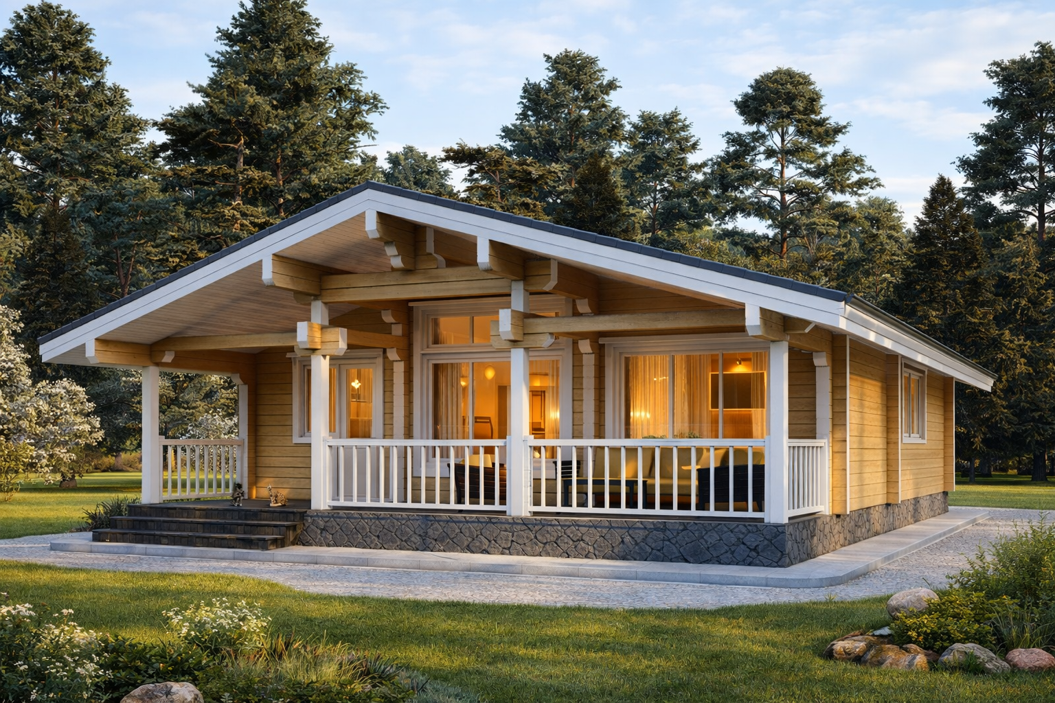 Дом из клееного бруса «Королев» | ЭкоТех