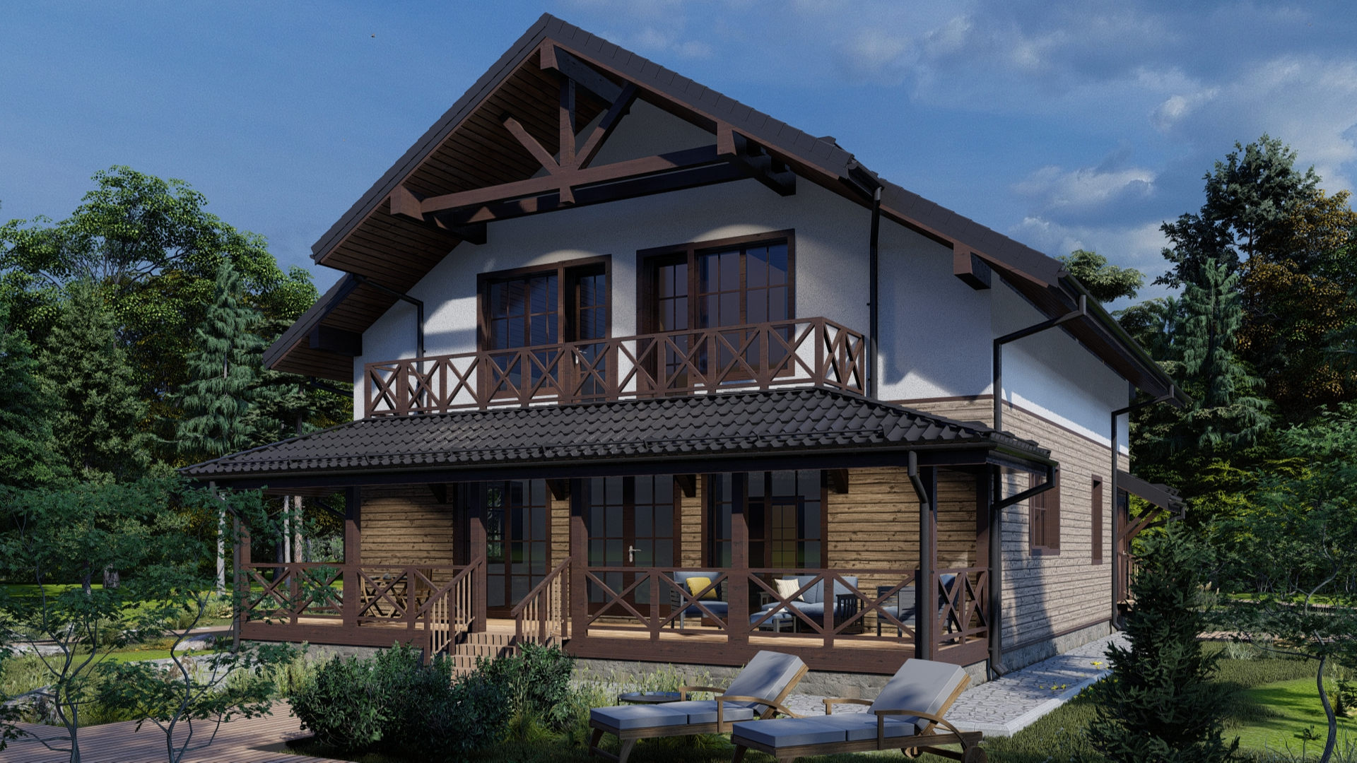 Дом по проекту «ЗС 154-13» - Золотое Сечение