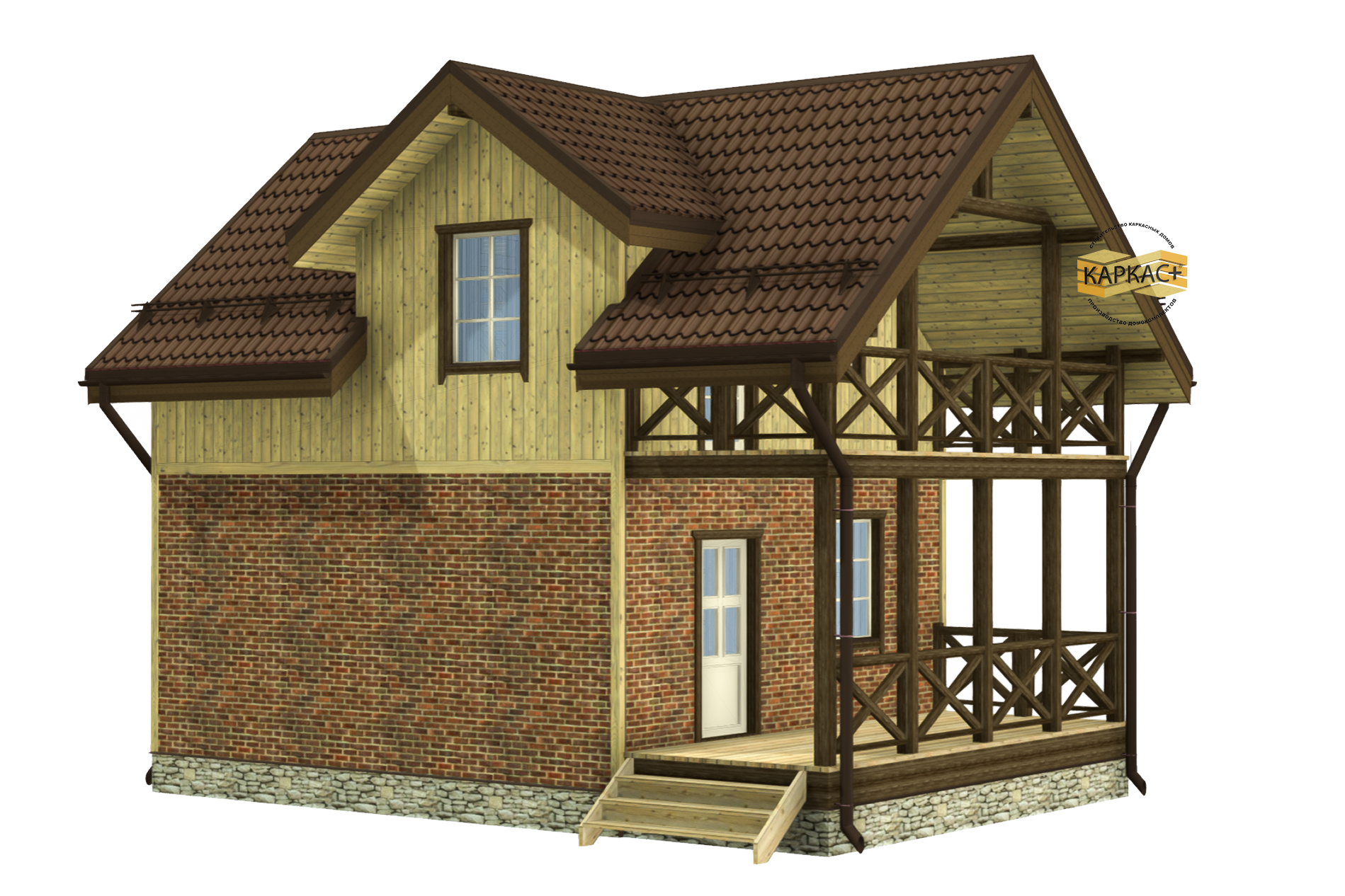 Проект каркасного дома КП-95