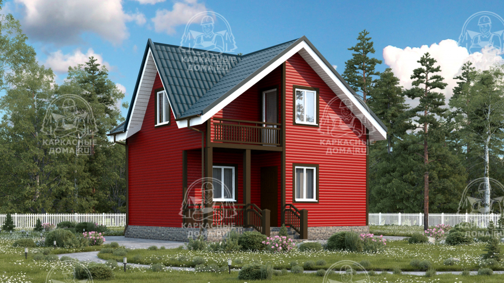 Каркасный дом 6x7 Проект "Корунд"