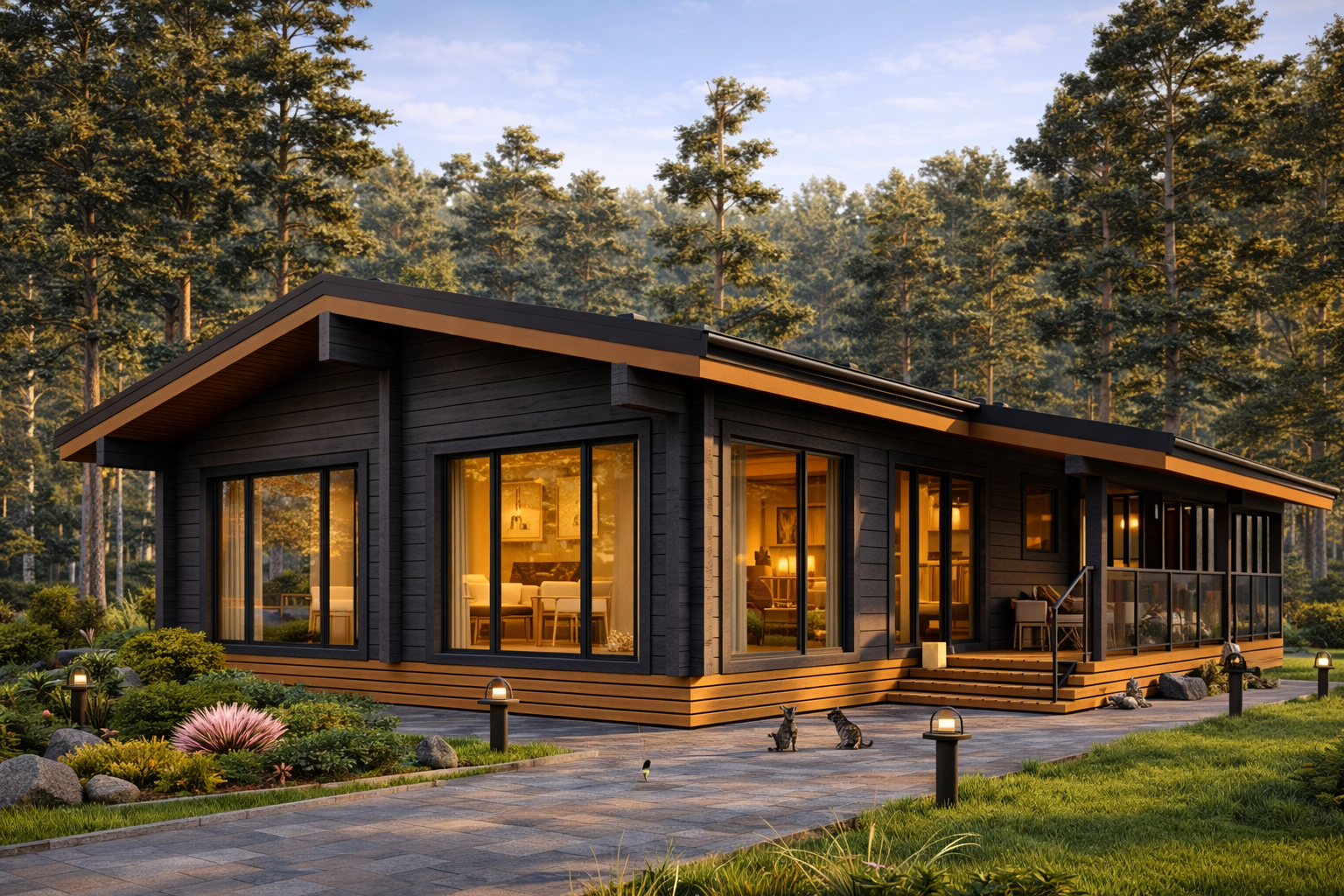 Дом из клееного бруса «Пущино» | ЭкоТех