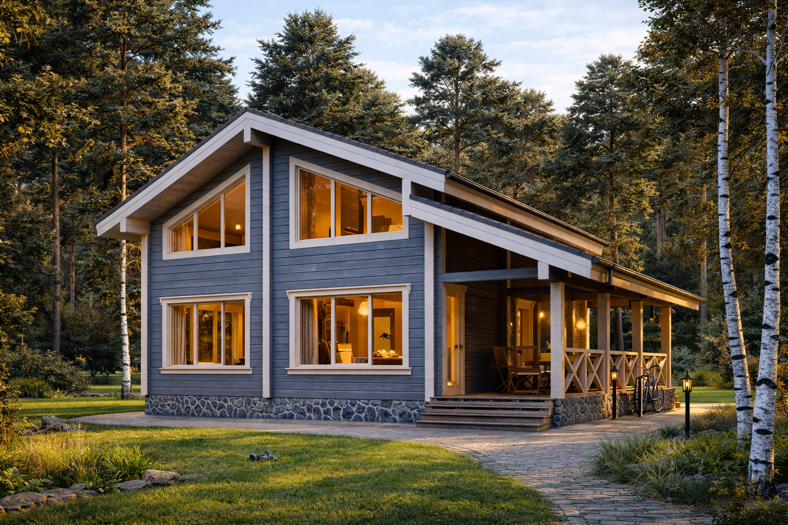 Двухэтажный дом «Руза» | ЭкоТех