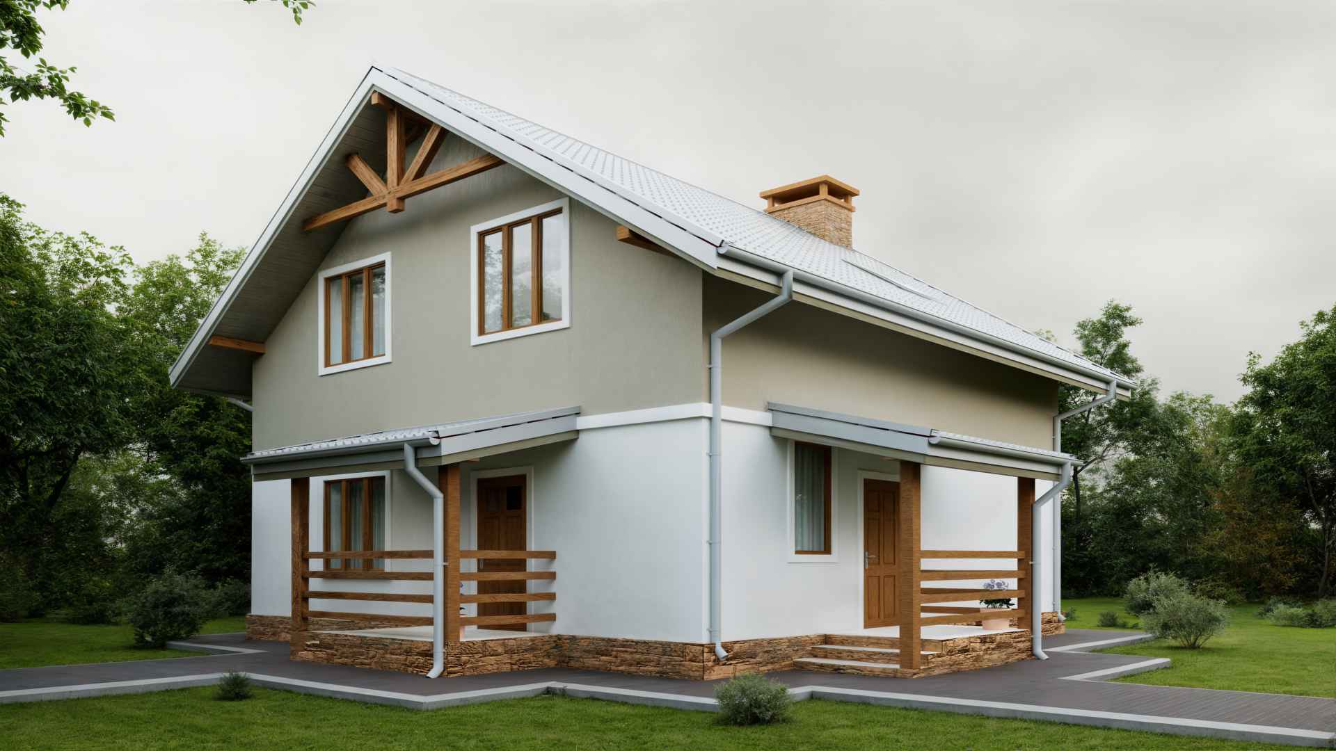 Дом по проекту «ЗС 8-17» - Золотое Сечение