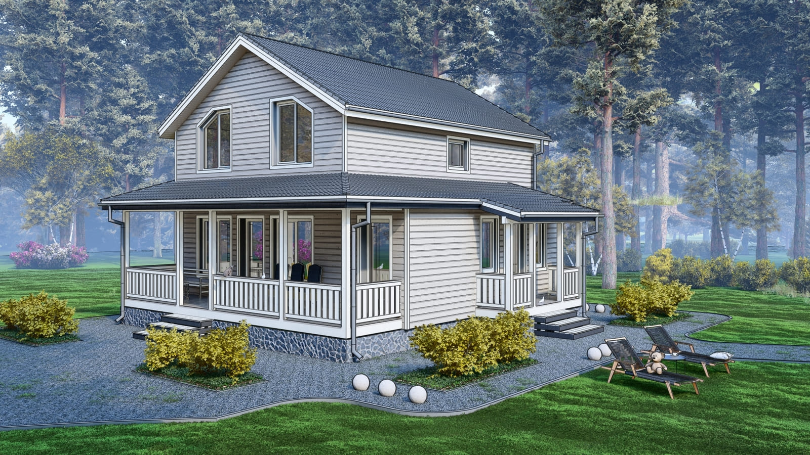 Каркасный дом «Вербена» | ЭкоТех