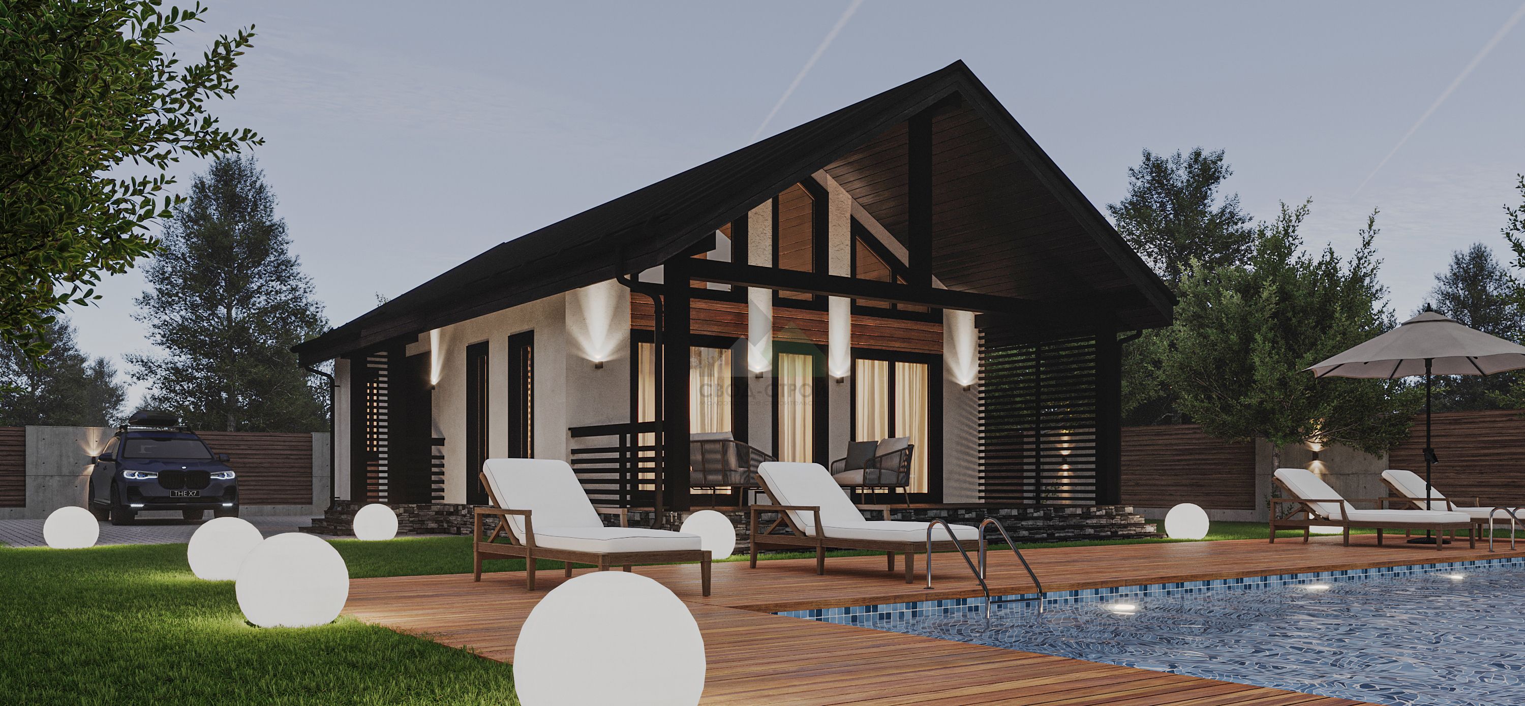 Дом из керамических блоков С-100 КЕ «Люмен»